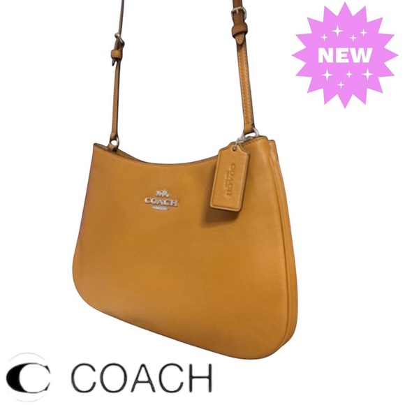 COACH Smooth Leather Light Saddle 10”x 7” Shoulder Bag C0952 - Picture 4 of 9